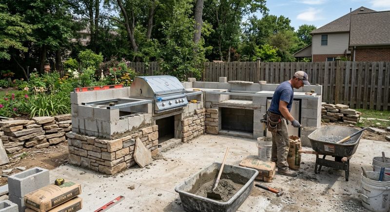 Outdoor Kitchen Construction in Houston, TX