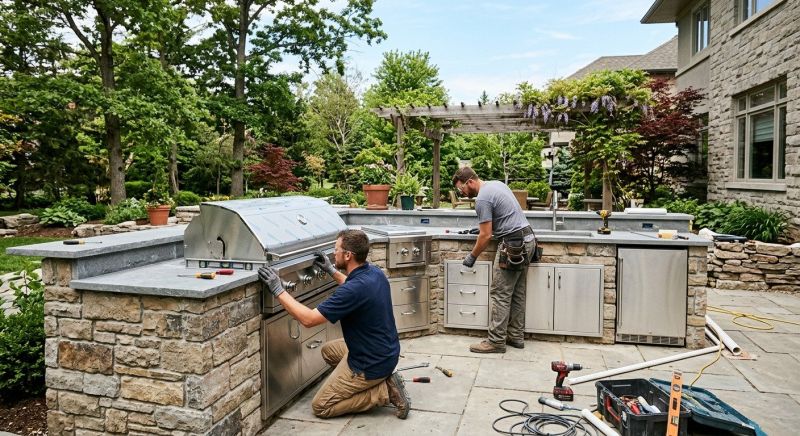 Outdoor Kitchen Construction in Katy, TX