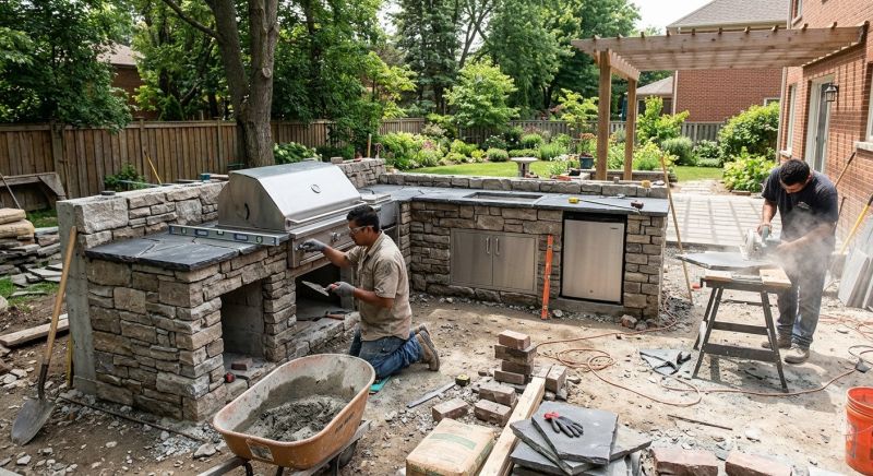 Outdoor Kitchen Renovation in Pearland, TX